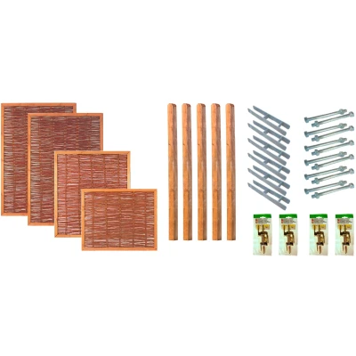 Abbildung von Tetzner &amp; Jentzsch Weidenzaun &quot;Fresno 1&quot;, 4 Elemente, LxH: 525x180 cm