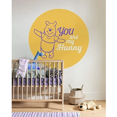 Abbildung von Komar Wandtattoo &quot;selbstklebendes Vlies Winnie the Pooh My Hunny Größe 125 x cm&quot;, (1 St.), rund und selbstklebend