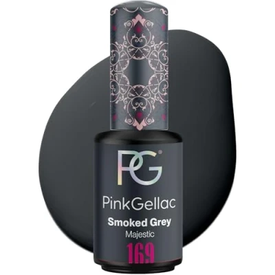 Abbildung von Pink Gellac UV Nagellack 169 Smoked Grey 8 ml Shellac Grau Einfache Anwendung Gel Nail Polish für 14 Tage Salonqualität Made in Holland
