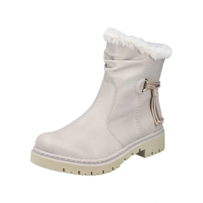 Abbildung von Rieker Snowboot/Winterstiefel, Damen, Größe: 37, Beige offwhite Schuhe