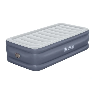 Abbildung von Bestway TriTech Luftbett mit integrierter Elektropumpe Single XL/Hi 191 x 97 51 cm, Blau