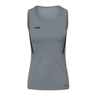 Abbildung von JAKO Damen Tanktop Challenge, Steingrau/Schwarz, 38