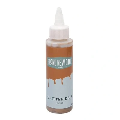 Abbildung von BrandNewCake® Glitter Drip Gold 125g Glitzernde Tortendekoration Perfekte Kuchenglasur Einfache Anwendung
