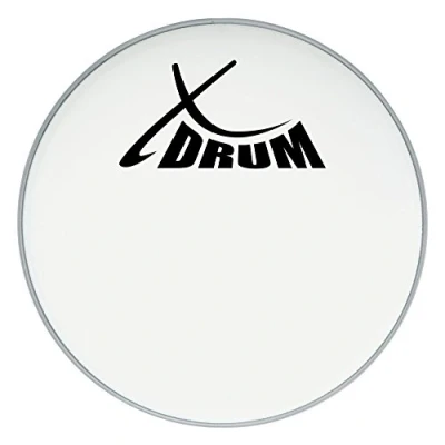 Abbildung von XDrum 22&quot; Coated Kick Drumfell (22&quot; weiß, aufgerauhte Mylar Schicht, offener, warmer Klang mit dezentem Attack und langem Sustain)