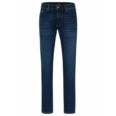 Abbildung von BOSS Herren Maine BC L C Blaue Regular Fit Jeans aus schwerem Denim Dunkelblau 38/34