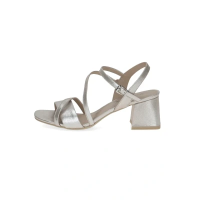 Abbildung von Caprice Baila Riemensandalette, Damen, Größe: 36, Taupe suede metallic Schuhe