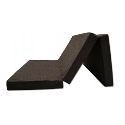 Abbildung von Odolplusz Premium Klappmatratze faltbar klappbar Gästematratze Made IN EU 200x120x10cm als Matratze Gästebett einsetzbar (Brown)