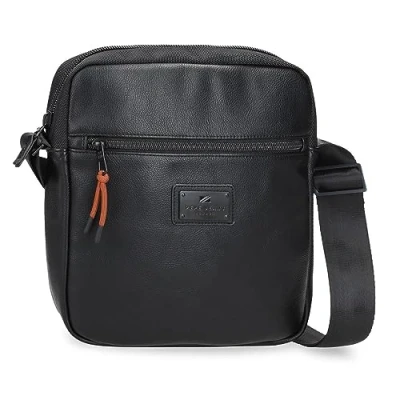 Abbildung von Pepe Jeans Egham Messengerhülle Tablet Schutzhülle Schwarz 23x27x7 cm Polyester, Schwarz, Talla única, Umhängetasche für