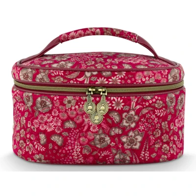Abbildung von PIP STUDIO Cleo Kosmetiktasche gesteppt Daisy Dreams rot 26cm