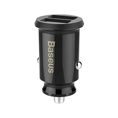 Abbildung von Baseus Grain Car Charger 2X USB 5V 3.1 A (Black) CCALL ML01 Pour Asus Zenfone Selfie ZD551KL