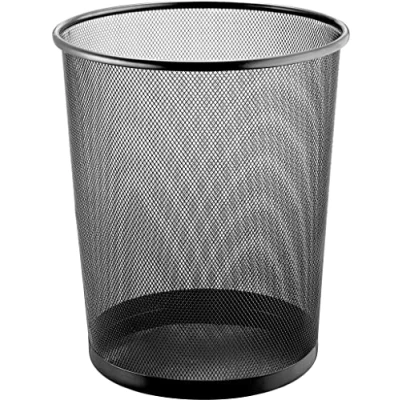 Abbildung von Helit Papierkorb Mesh Metall 23l schwarz