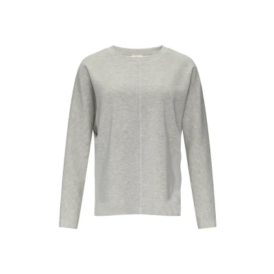 Abbildung von s.Oliver Sweatshirt aus Scuba mit Fledermausärmeln grau meliert 36
