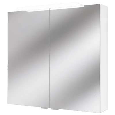 Abbildung von Jokey Spiegelschrank Lightblade 72 cm breit, Badezimmer 2 türig aus MDF, mit LED Beleuchtung &amp; Steckdose