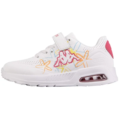 Abbildung von Kappa Trainingsschuh white/multicoloured für Kinder, Größe: 27, White/multi coloured Schuhe