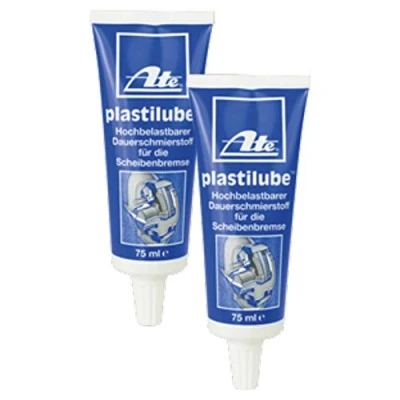 Abbildung von ATE 2X Original Plastilube Univeralschmierstoff Tube 75 Ml Bremsenreiniger Kupferpaste Spray Bremskolbenrücksteller