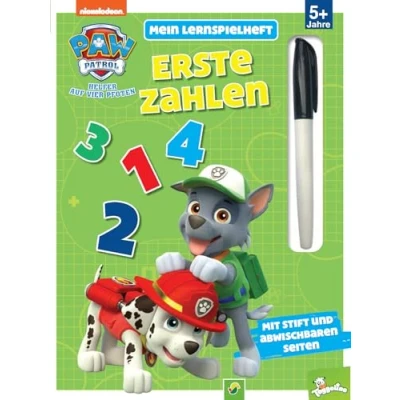 Abbildung von Mein Lernspielheft PAW Patrol Erste Zahlen: Ab 5 Jahren. Mit Stift und abwischbaren Seiten