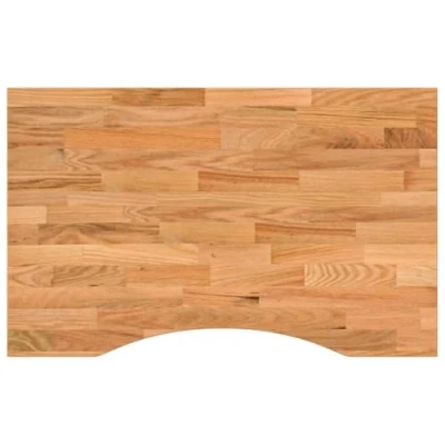 Abbildung von vidaXL Schreibtischplatte Hellbraun 80x50x2,5 cm Massivholz Eiche