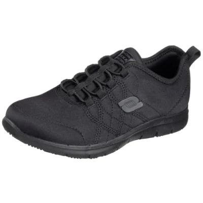 Abbildung von Skechers Damen Ghenter Srelt Sneaker, Black Jersey Mesh Trim Water And Stain Repell, 41 EU