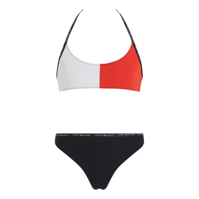 Abbildung von Tommy Hilfiger Bralette Bikini für Kinder, Größe: 152 164, Desert sky