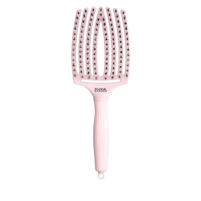 Abbildung von Olivia Garden Bürste Fingerbrush Pastel Pink Combo Large