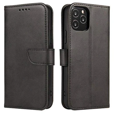Abbildung von COFI 1453 Magnethülle kompatibel mit Xiaomi Redmi 12C Hülle Flip Wallet Stand Schwarz