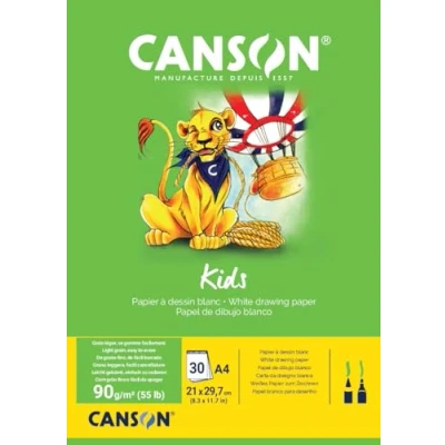 Abbildung von Canson Pad Kids Drawing White Paper A4 90 g Skizzenbuch