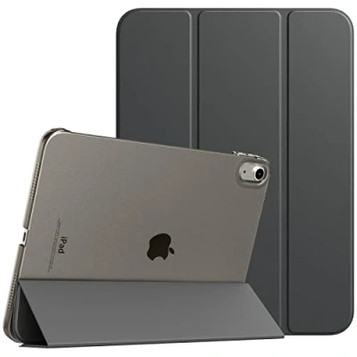 Abbildung von TiMOVO Hülle Kompatibel mit iPad 10 Generation 10,9 Zoll 2022, 10. Schlank Smart Case Cover, Auto Schlaf/Aufwach Schutzhülle Transluzent Hart PC Rückhülle, Hellrosa