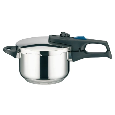Abbildung von Elo Schnellkochtopf PRAKTIKA PLUS, Ø 18 cm, 2,7 Liter, mit Deckel, Edelstahl 18/10, Überdrucksicherung, Druckablassventil