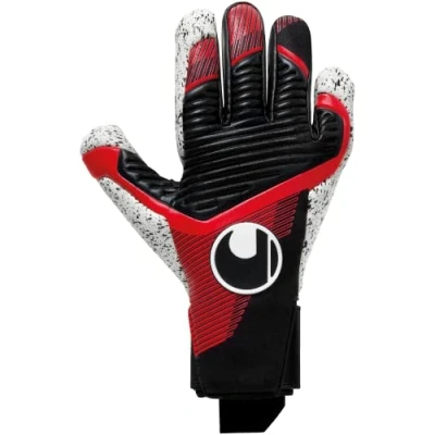 Abbildung von uhlsport Powerline Supergrip Torwarthandschuh, Herren, Größe: 7, Schwarz rot weiß