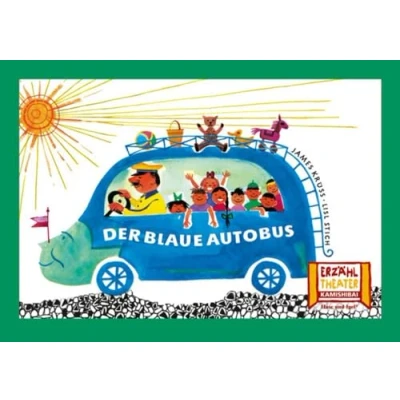 Abbildung von Der blaue Autobus / Kamishibai Bildkarten: 12 Bildkarten für das Erzähltheater