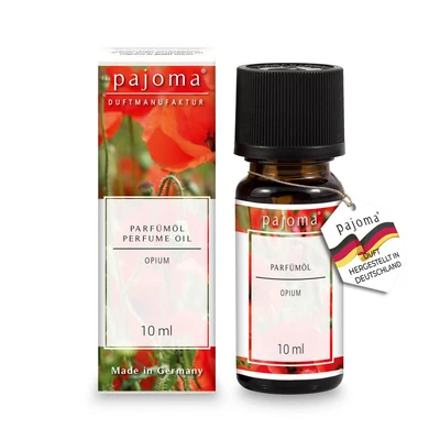 Abbildung von pajoma® Duftöl 10 ml, Opium feinstes Parfümöl für Aromatherapie, Duftlampe, Aroma Diffuser, Massage, Naturkosmetik Premium Qualität