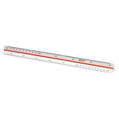 Abbildung von Westcott E 10160 00 Reduktionsmaßstab Vermessung 2, Kunststoff, 30 cm, Weiß