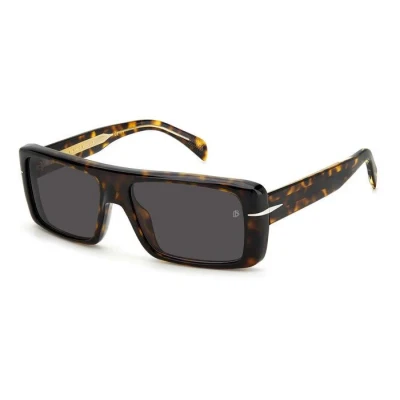 Abbildung von DAVID BECKHAM Herren DB 7063/S 086/IR Gläser SONNENBRILLEN Acetat Havanna Grau Quadratisch
