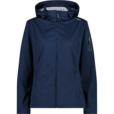 Abbildung von CMP Woman Jacket ZIP HOOD Softshelljacke, Damen, Größe: 38, Blue ghiaccio