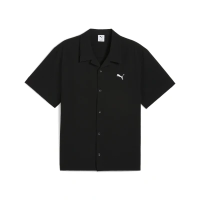 Abbildung von Puma Wardrobe ESS Seersucker Hemd, Herren, Größe: Large, Black
