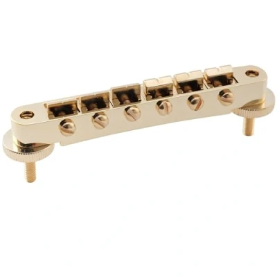 Abbildung von Musiclily Pro 52mm ABR 1 Tune O Matic Brücke Steg Bridge für Epiphone Les Paul SG Style E Gitarre, Gold