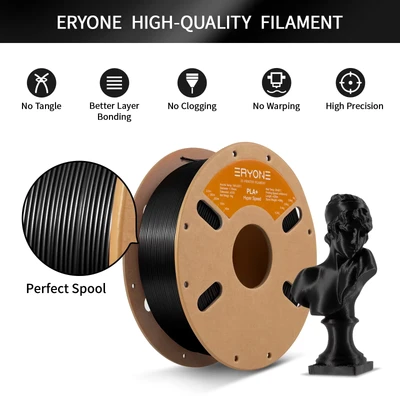 Abbildung von ERYONE 5KG High Speed PLA Plus Filament Rapid PLA+ für schnellen Druck, 30 500mm/s 3D Druck Pro Spule(