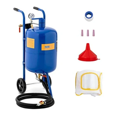 Abbildung von MSW Sandstrahler Druckluft Sandstrahlgerät mobil Sandstrahlanlage 40 L, max. 8 bar