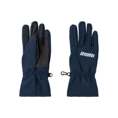 Abbildung von Name it Nknalfa Glove Unisex Fingerhandschuh für Kinder, Größe: 104 116, Dark sapphire