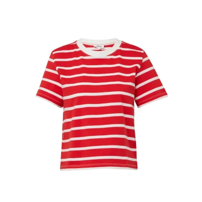 Abbildung von s.Oliver Streifen Tshirt print, Damen, Größe: 40, Preiselbeere