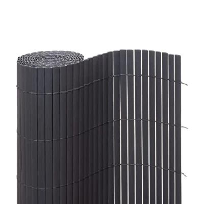 Abbildung von Ventanara® Sichtschutzmatte PVC Sichtschutzzaun Sichtschutz Windschutz für Garten Balkon Terrasse (500 x 200 cm, Grau)