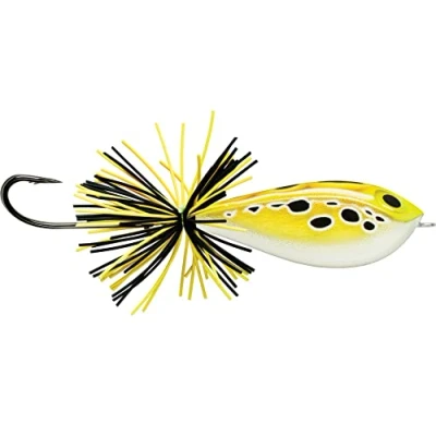 Abbildung von Rapala Angelköder BX Skitter Frog Angelzubehör Balsa Kern und Copolymer Außenschale Schwimmend Lauftiefe: Oberfläche Größe: 5,5cm / 13g Hergestellt in Estland Live Leopard