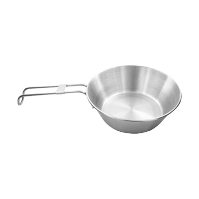 Abbildung von Tatonka Bowl 500 ml Schale aus Edelstahl mit abnehmbarem Klappgriff und Volumenskalierung Ø 15 x 5 cm