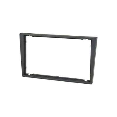 Abbildung von Audioproject A386.3 Autoradio Radioblende 2 DIN kompatibel für Opel Corsa C Combo Omega Astra Vectra Meriva Agila Doppel Einbaurahmen Blende rauchgrau London Smoke