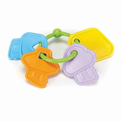 Abbildung von Green Toys 8601037 First Keys, Babyspielzeug, Schlüsselbund Greifling, nachhaltiges Motorikspielzeug für Babys und Kleinkinder ab 0+ Monaten