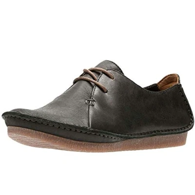Abbildung von Clarks Damen Janey Mae Derby, Schwarz (Black Leather)