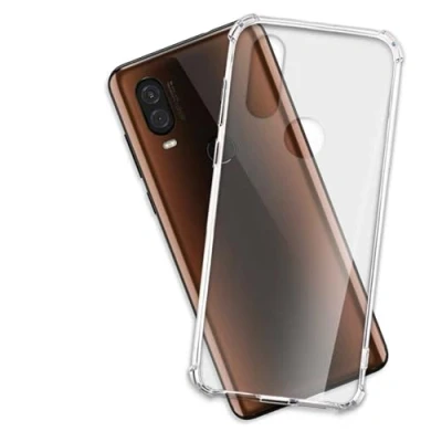 Abbildung von mtb more energy® Hülle Crystal Armor kompatibel mit Motorola One Vision (6.3&#039;&#039;) verstärkte Ecken Anti Shock Schutzhülle Case Cover Tasche
