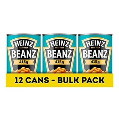 Abbildung von Heinz Beanz, 415 g (12 Stück) Vegane gebackene Bohnen in reichhaltiger Tomatensauce