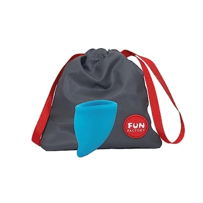 Abbildung von FUN FACTORY Menstruationstasse Cup Made in Germany Menstrual klein(Size A) für leichtere Tage, bequem, hygienisch &amp; verlässlich 100% medizinisches Silikon
