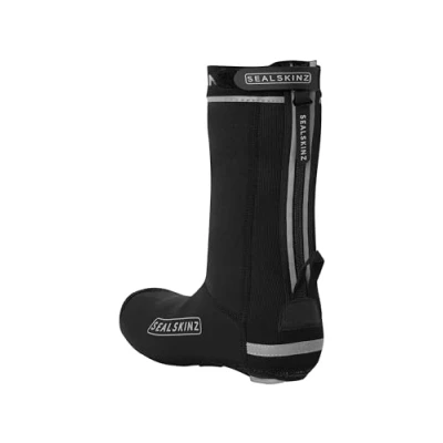 Abbildung von SEALSKINZ Hempton Rad Überschuhe, unisex, Allwetter, mit geschlossener Sohle, schwarz, Größe M